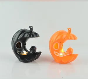Halloween Citrouille Lune LED Lumière Squelette Fantôme Festival Décor Bougie Électronique