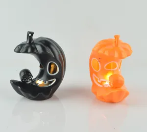 Halloween citrouille lune LED bougie lumineuse festival fantôme décor fête éclairage accessoires