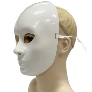 Witte Halloween masker, eenvoudig gezichtsmasker voor feestkostuum en straatdans.