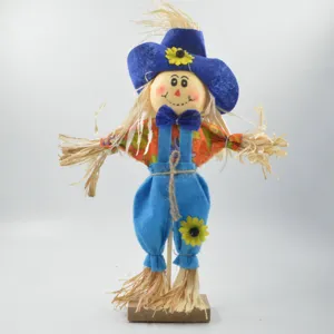 Thanksgiving scarecrow decoration doll autumn harvest festival home party ornament prop