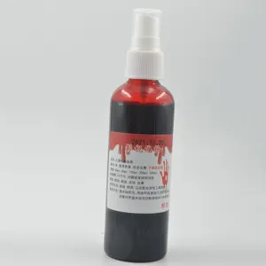 Halloween fake blood spray bottle for movie makeup, special effects, and costume party props.
