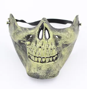 Halloween Scary Skull Mask Tactical Warrior Half Full Face Mask Distressed Plastic Cosplay Prop For Masquerade Party Gift