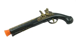 Halloween pirate flintlock toy gun cosplay costume party performance props black and gold
