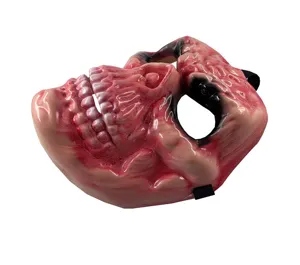Halloween Απόκριες κόκκινο κρανίο τρόμος μάσκα πάρτι διακόσμηση αστείο αξεσουάρ λεπτομέρεια