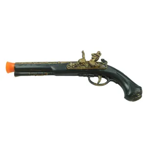 Halloween pirate flintlock pistol toy prop for costume party and stage performance.