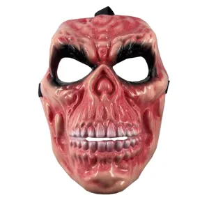 Halloween κόκκινη μάσκα κρανίου τρόμος τρομακτικό κοστούμι πάρτι αξεσουάρ διακόσμηση αποκριά