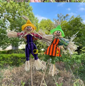 Halloween decorative scarecrow doll inserts for handmade floral bouquets and party gifts.