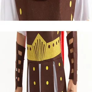 Disfraz de guerrero romano detalles Halloween cosplay traje de escena para adultos