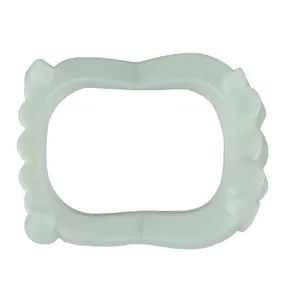 Halloween white plastic vampire teeth cosplay props scary prank toy party accessory