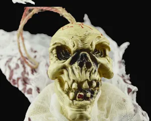 Decorazione appendiabiti teschio spaventoso di Halloween accessorio di festa fantasma