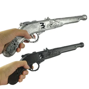 Halloween πειρατικό παιχνίδι όπλο πλαστικό vintage flintlock σκηνική παράσταση αξεσουάρ