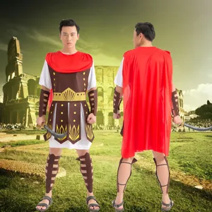 Disfraz de guerrero romano para hombre Halloween cosplay traje actuación histórica