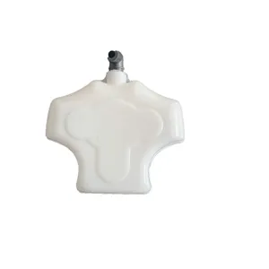 Novelty prank water spray toy shell replacement part, funny white plastic gadget accessory.