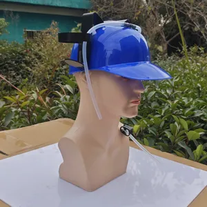 Chapeau de bière paresseux bleu avec supports de paille pour fêtes en plein air, casque.