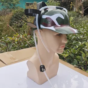 Casque de boisson bière paresseux avec double porte-gobelets et pailles pour fêtes en plein air.