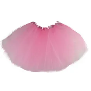 Pink tulle tutu skirt for women girls party dance costume fluffy short petticoat dress