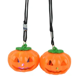 Halloween LED pumpkin flashing necklace glowing light up toy party festival decoration gift items