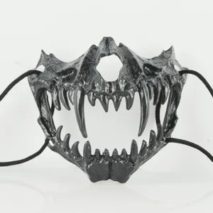 Halloween Horror Skull Mask Scary Devil Demon Ghost Animal Skeleton Half Face Mask Plastic Cosplay Party Costume Props