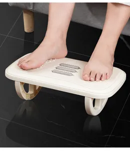Ergonomische Fußstütze für den Schreibtisch mit Massagerollen für Büro und Zuhause.