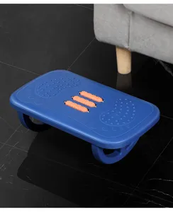 Ergonomische Fußstütze für das Büro unter dem Schreibtisch mit Massage-Rollen und Noppen.