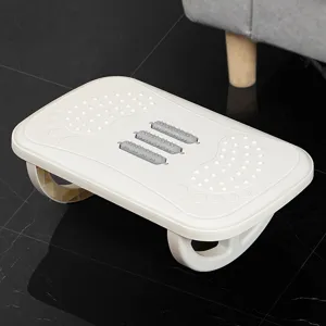 Ergonomische verstellbare Fußstütze für das Büro unter dem Schreibtisch mit Massagerollen.