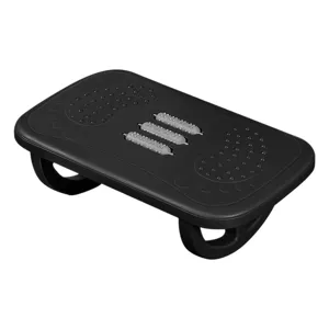 Ergonomische Fußstütze für den Schreibtisch mit Massage-Rollen und strukturierter Oberfläche.
