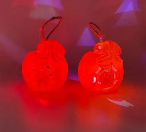 Halloween hanging pumpkin lights glowing decor party props with projection effect red spooky LED pendant