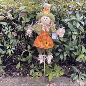 Halloween scarecrow decoration autumn harvest garden stake ornament for holiday party props