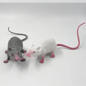 Halloween simulazione giocattolo topo realista scherzo modello grigio bianco plastica oggetti