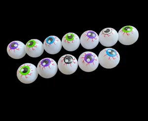 Halloween plastic eyeball toys horror prank props colorful party DIY scary decorations.