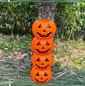 Halloween πλαστικό δοχείο ζαχαρωτών σε σχήμα κολοκύθας για πάρτι διακόσμηση χώρου