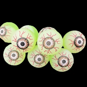 Halloween globe oculaire rebondissant lumineux en caoutchouc jouet effrayant cadeau