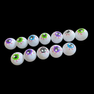 Halloween plastic eyeballs trick toy spooky party props colorful design creepy decor items