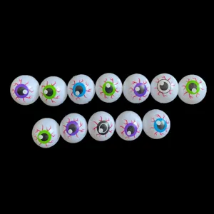 Halloween plastic eyeball toys horror props DIY party trick accessories colorful eyeballs set