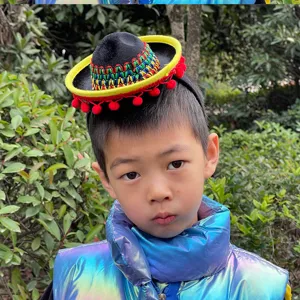 Mexican sombrero headband festival party mini hat child fun costume accessory vibrant colors