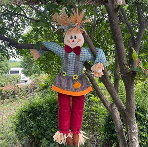 Fete des recoltes epouvantail poupee automne Halloween decoration suspendue exterieure