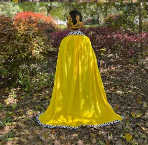 Kids Halloween king cloak costume cape royal dress up party performance outfit for boys and girls.