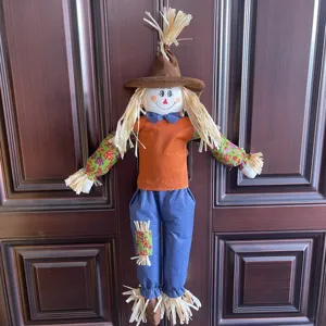Poupée épouvantail de fête des récoltes, ornement suspendu en peluche pour décoration.