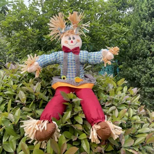 Poupee epouvantail decoration fete des recoltes jouet en peluche pour halloween automne jardin