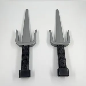 Halloween plastic speelgoed drietand ninja wapen kostuum accessoire set van twee