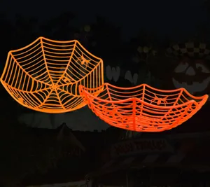Καλάθι φρούτων ιστός αράχνης Halloween, δημιουργικό δοχείο γλυκών για διακόσμηση πάρτι.