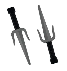 Kunststof drietand speelgoed wapen ninja sai kostuum accessoire voor Halloween feest