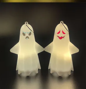 Halloween LED fantasma luminoso pendente spettrale festa appesa decorazione puntello