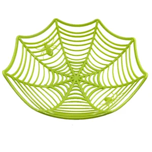 Φρουτιέρα Ιστού Αράχνης Halloween Πλαστικό Μπολ Καραμελών Δημιουργικά Rekwisiet Διακόσμησης Πάρτι Οργανωτής Αποθήκευσης
