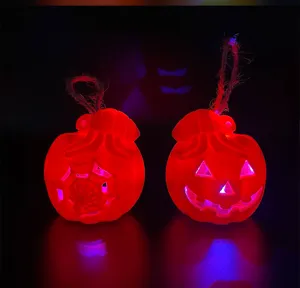 Halloween LED pumpkin hanging ornaments glowing ghost festival party decoration props lights