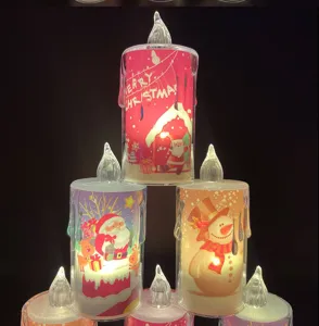LED Weihnachts elektronische Kerze Flammenlose Simulationsbeleuchtung für Party Detail.