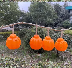 Halloween plastic pumpkin hanging ornament party decoration outdoor festival prop light
