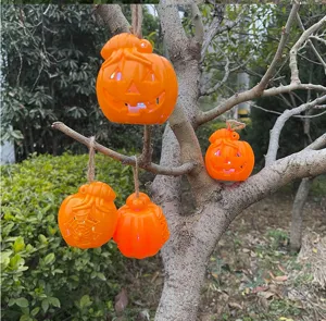 Halloween hanging pumpkin light decoration LED party prop outdoor tree ornaments
