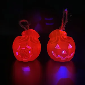 Halloween pumpkin hanging light glowing LED decor party props ghost festival pendant lamp ornament