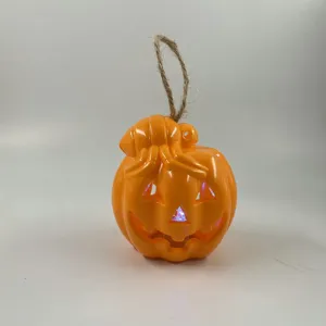 Halloween pumpkin hanging decoration LED light party prop ornament for kids gift